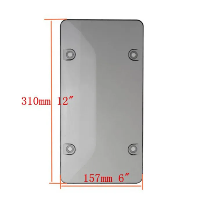 dropshipping 1 Pair Flat License Plate Cover Heavy Duty Shields License Plate Protecting Cover OE88