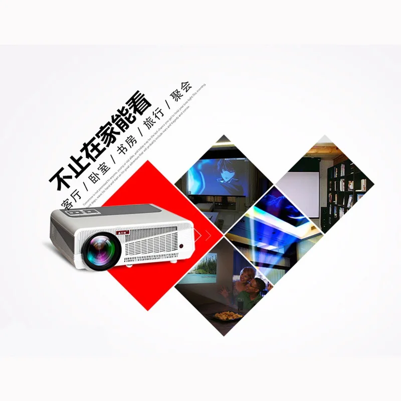 

Projector Office Business Hot Sales 86 + Smart WiFi Version LED Projector Support High-definition 1080 Home Theatre