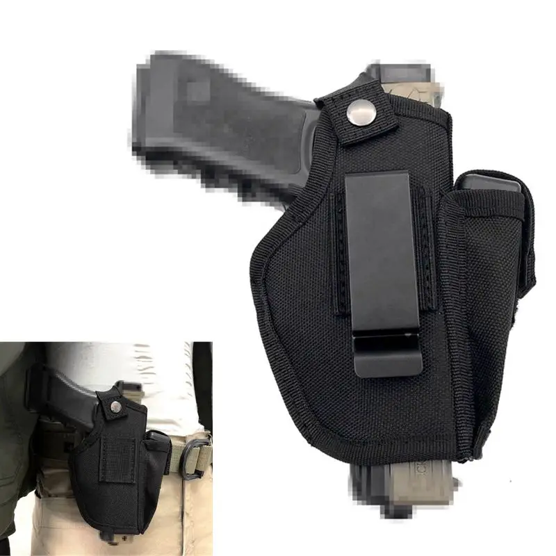 Universal Gun Holster Concealed Belt Metal Clip Holster Airsoft Gun Bag