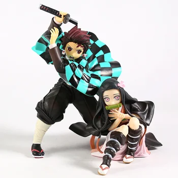 

Demon Slayer Kimetsu No Yaiba Kamado Tanjirou Nezuko PVC Action Figure Collectible Model Toy