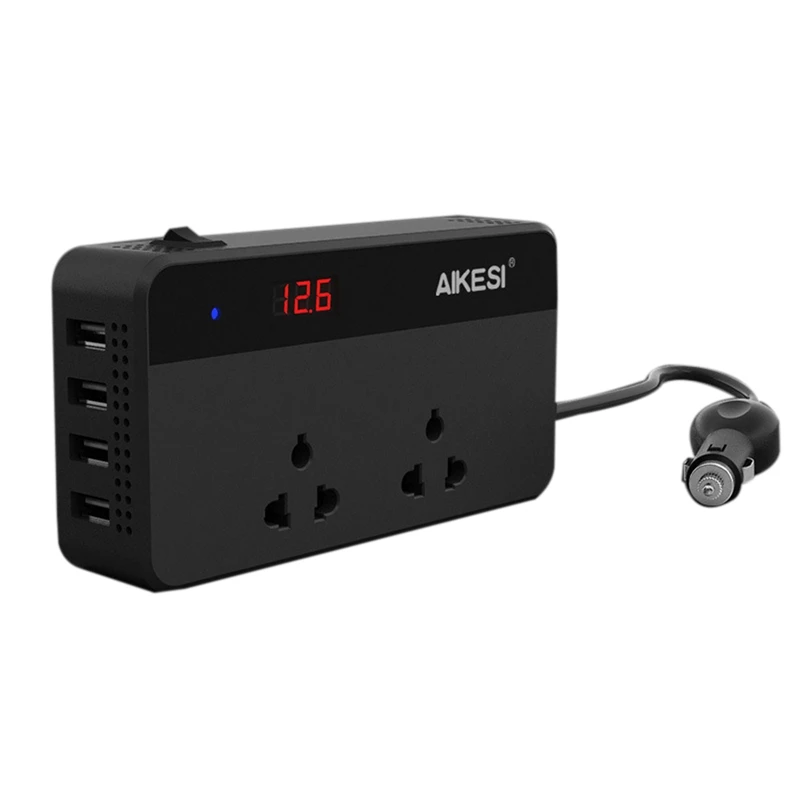 200 Вт автомобильный инвертор Dc 12 В в Ac 220 В автоматический инвертор с 4 Usb портами автомобильное зарядное устройство