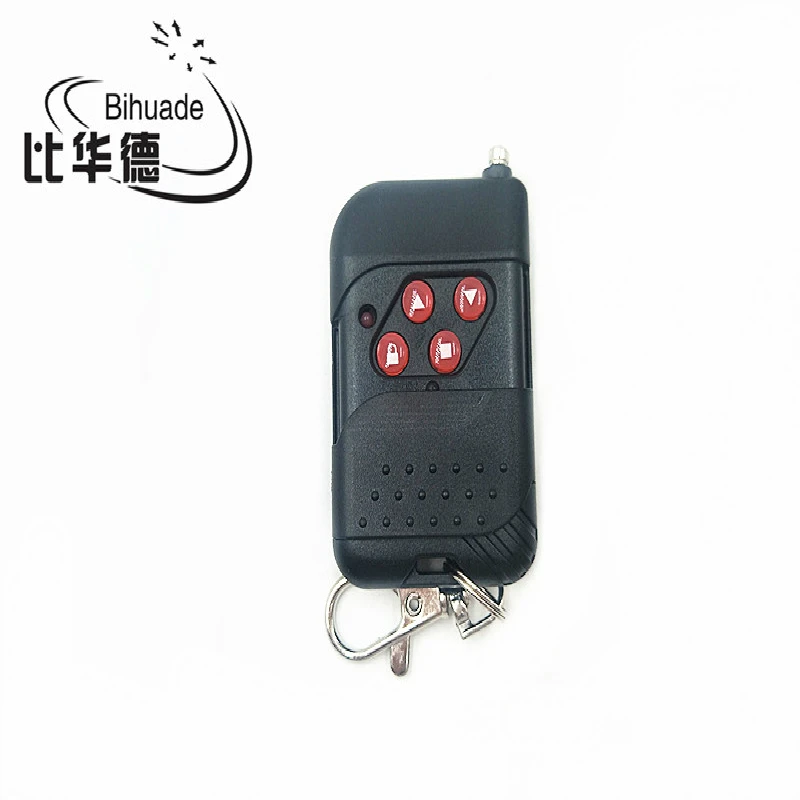

4 buttons remote control learning code 433Mhz Large Power Transmitter Wireless Remote Control Switch (Color random shipment)