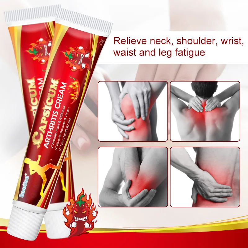 Sumifun Capsicum Arthritis Warming Cream For Back Pain Knee Pain Relief Chinese Medicine Ointment Joint Ointment 20g