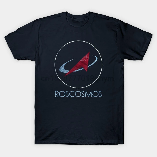 Мужская футболка Роскосмос, российское космическое агентство, космическое исследование, футболка с принтом, футболки, топы
