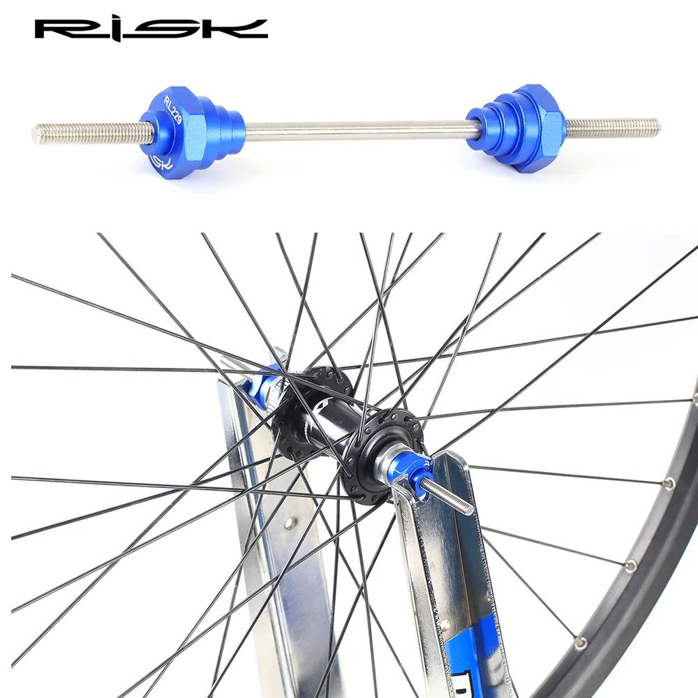 RISK Bicycle Thru Axle Adaptor Hub Converter For 12/15/20mm Bike Hub Rim Wheel Truing Stand Adapter Fix Rod Accessories