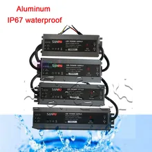 Wasserdicht IP67 Ultra-dünne LED netzteil 45W/60W/100W/120W/150W/200W/300W AC110V-220V zu DC12V/DC24V transformator led-treiber