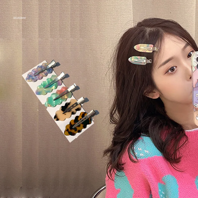 

Женские Винтажные заколки для волос, Простые Красочные Элегантные Заколки для волос с утконосом, заколки для волос для девочек, аксессуары для волос, новинка 2021