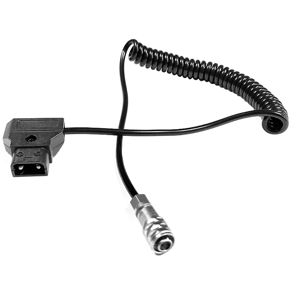 

Male Plug Coiled Power Cable Durable Professional D Tap To V Mount Replacement Camera Accessories Safe Stable For BMPCC4K