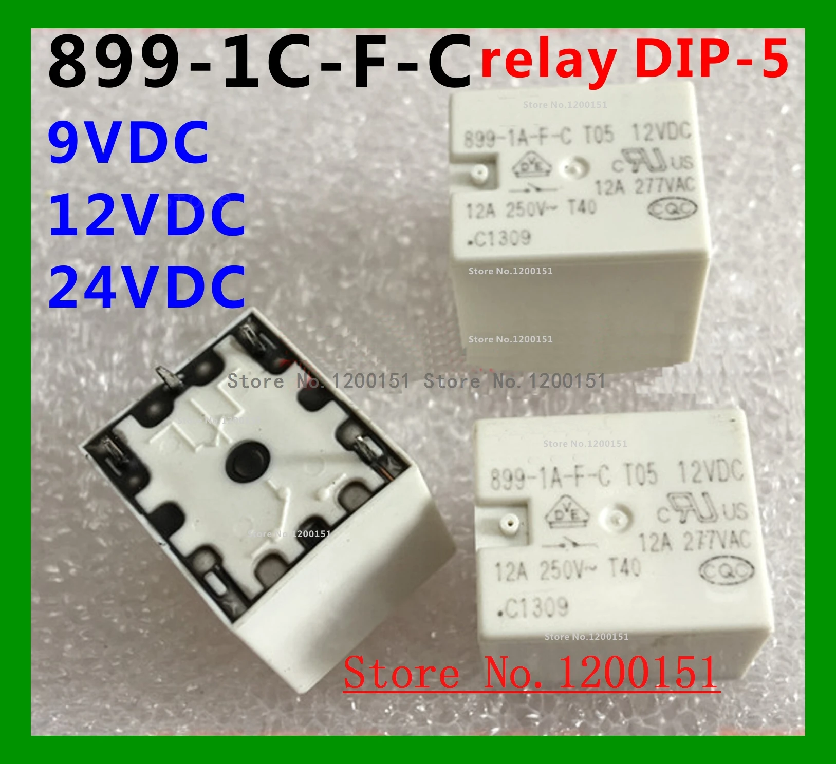 899-1C-F-C 9VDC 12V 24V реле DIP-5