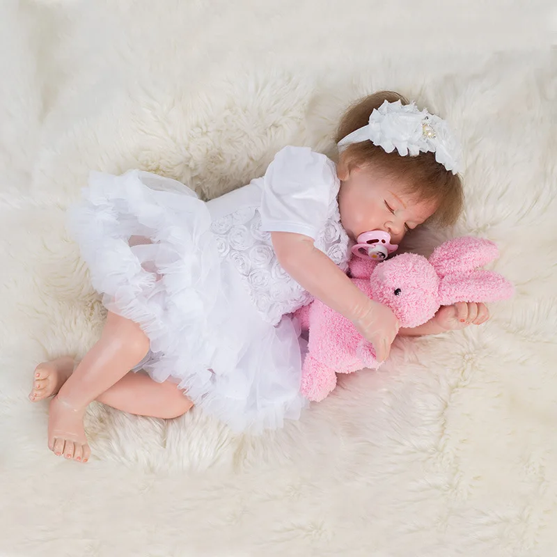 

2018 New Style Realistic Rebirth Plastic Model Infant Regeneration Vinyl Pacify to Sleep with Adorable Doll Toy