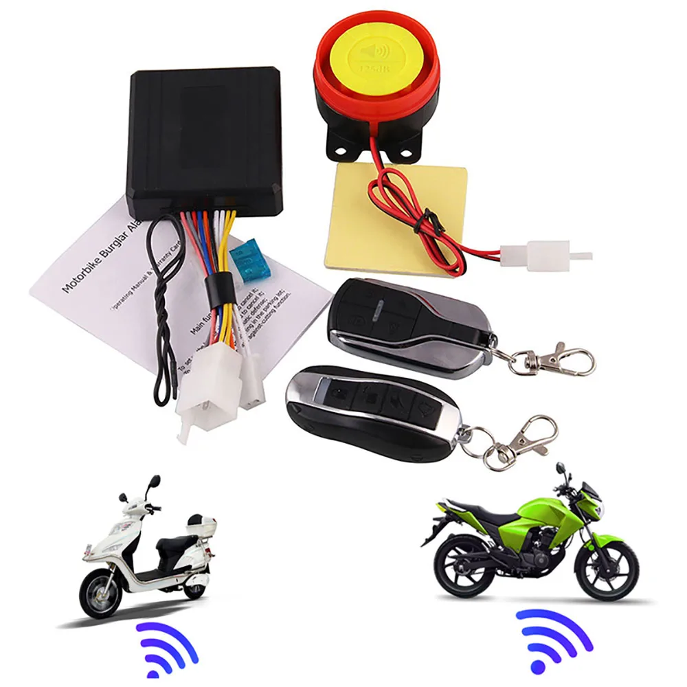 kort Australsk person vigtigste Alarm for motorcycle, scooter, moped with remote auto start, Universal,  anti theft, security system