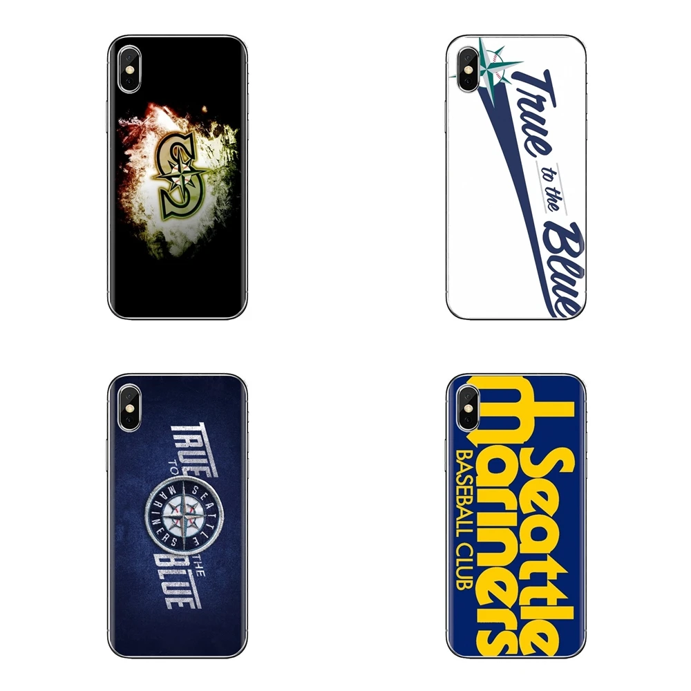 TPU Shell Case Seattle Mariners baseball Logo For HTC U11 One M7 M8 A9 M9 M10 E9 Desire 630 530 626 628 816 820 Motorola G G2 G3 |