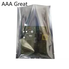 100 шт./лот Антистатическая антистатическая защитная сумка-посылка с открытым верхом, влагостойкие антистатические пакеты для электронных принадлежностей