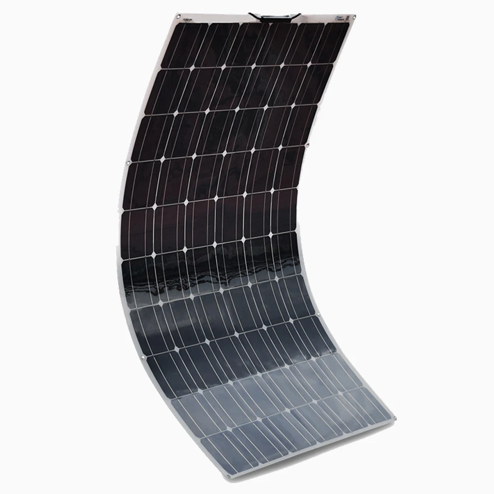 

Solarparts 180W semi-flexible contact solar panel with High efficiency solar cell the solar module charging the 24v battery