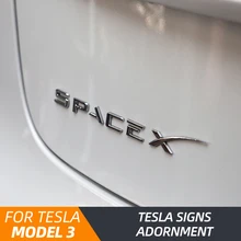 Model3 car tail letter label For Tesla Model 3 accessories tail sticker 2018-2020 Tesla Model Y tesla model X tesla model S tesla model s