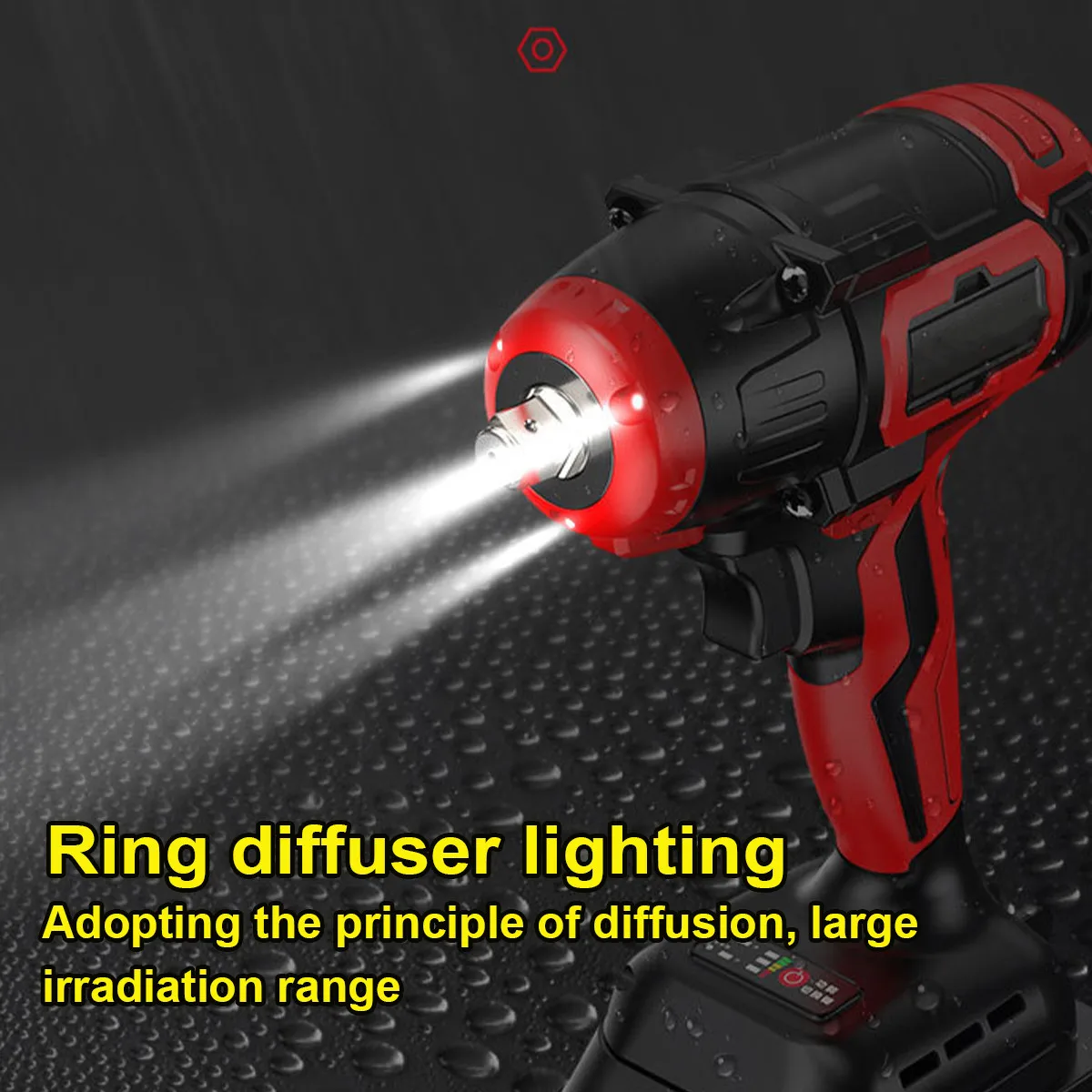 com 3 luz brushless chave de impacto