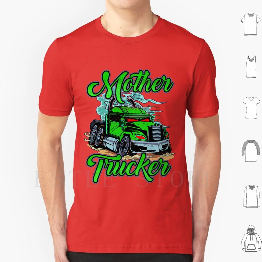 Mother Trucker Taught Truck Driver Trucker T Shirt Cotton Men Diy Print Truck Driver Truck Driver Truck Driver Truck Driver Dad