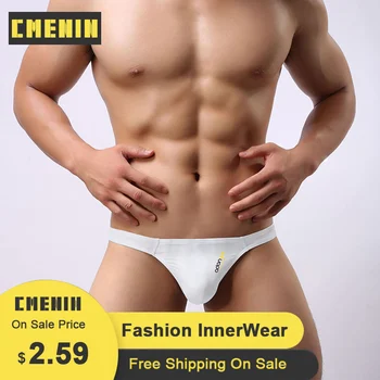 

CMENIN Sexy Gay Men Underwear Jockstrap Thong Men Underpants Cotton Modal Ice Feeling G String Thongs Lingeries Bikini New AD313