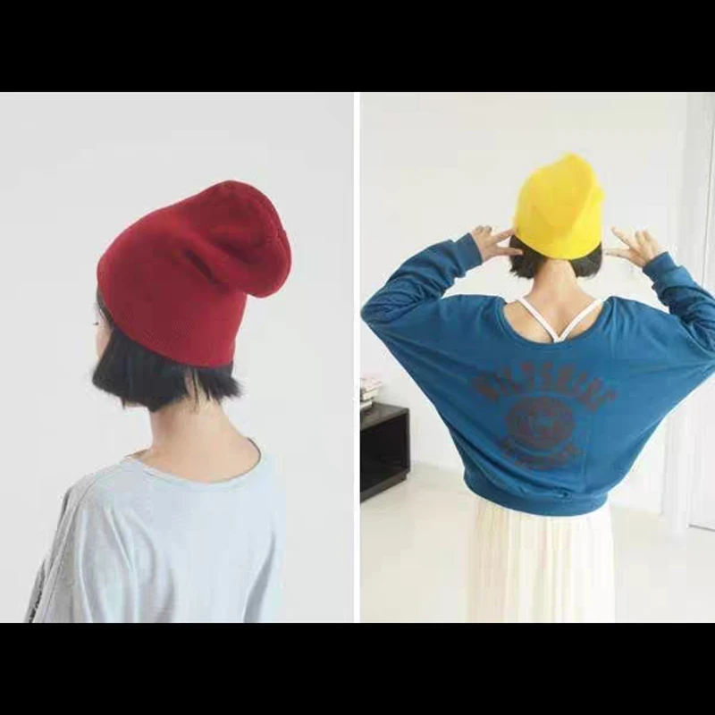 Winter Hats for Men Woman New Beanies Knitted Solid Cute Hat Girls Autumn Female Beanie Caps Warmer Bonnet Ladies Casual Cap - Image 6