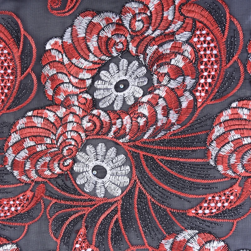 Zhenguiru стиль африканская кружевная ткань Горячая швейцарская вуаль кружева в швейцарской нигерийской Тюль кружевная ткань для свадебного платья A1787
