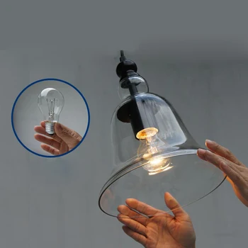

Nordic Modern Glass Pendant Light Fixtures Little bell Pendant Light Guaranteed 100%+Free shipping!