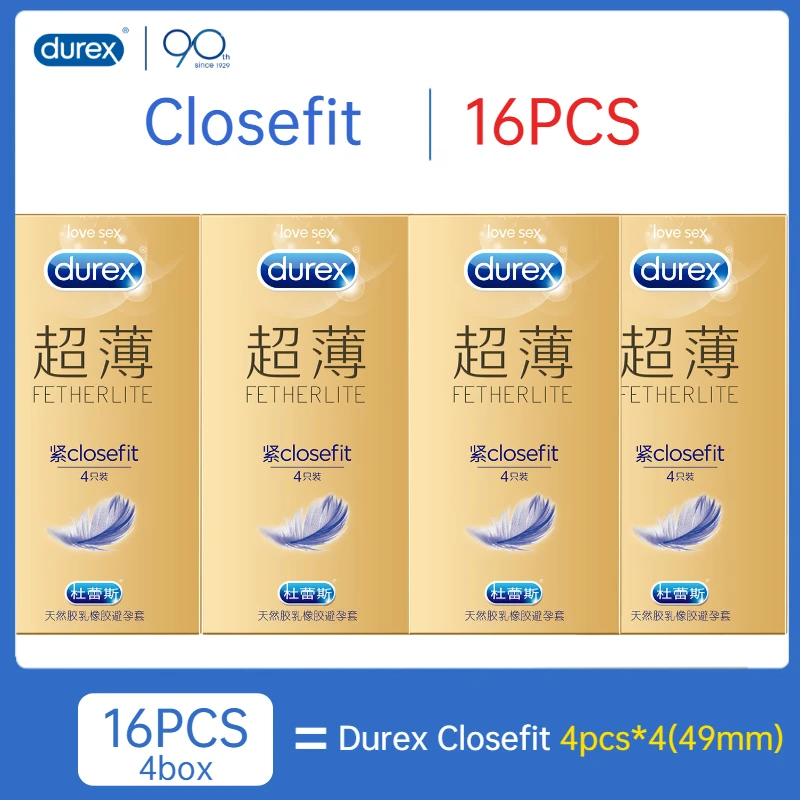 Durex 16 шт./упак. небольшой презервативы Для мужчин кольцо для пениса Kondom