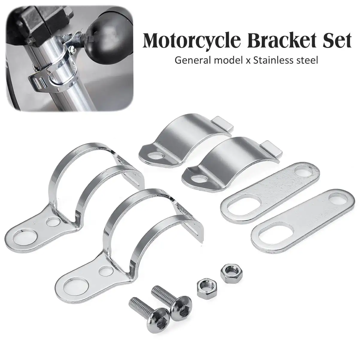 

Pair Motorcycle Lamp Holder Bracket Set 28mm-43mm Front Fork Motorcycle Headlight Bracket Headlight Bracket Mounting Accessories