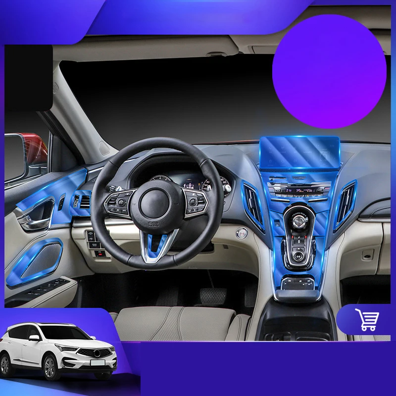 

Lsrtw2017 TPU Transparent Car Interior Film Central Control Sticker for Aucra RDX 2019