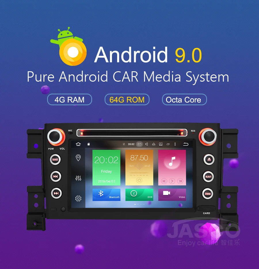 Восьмиядерный Android 9,0 автомобильный Радио gps навигация мультимедийный плеер стерео для Suzuki Grand Vitara 2006 2007 2008 2009 Авто Аудио