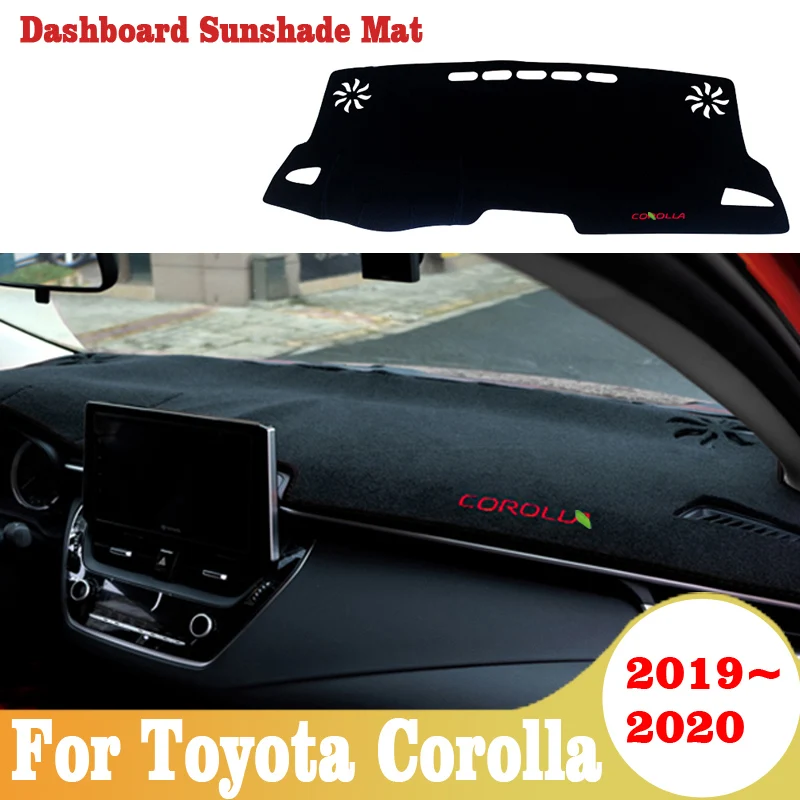 Car Dashboard Avoid Light Pad Instrument Platform Desk Cover Mats Carpets For Toyota Corolla 2019 2020 Accessories | Автомобили и