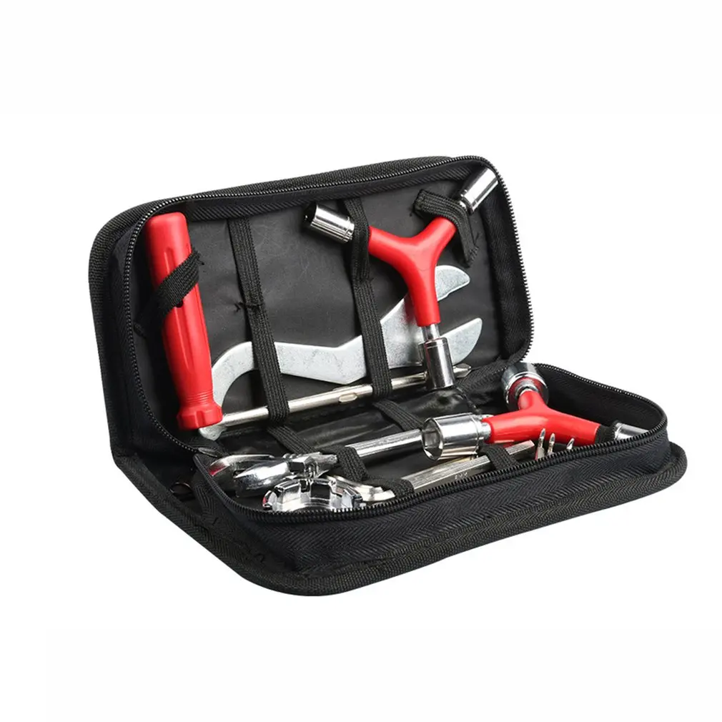 

8 In 1 Professional Portable Multiful Bicycle Tools Kit Set Hex Key Wrench Remover Crank Puller Pry Bars Cycling Tools Box