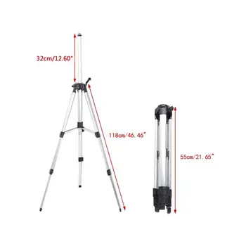 

150cm Tripod Carbon Aluminum With 5/8 Adapter For Laser Level Adjustable