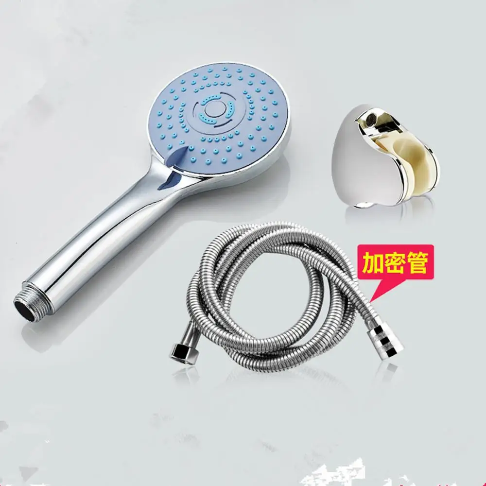 1 shower head+2meters 7.9inch tight soft pipe+1 shower holder 3 water speed shower caddy,1set/lot