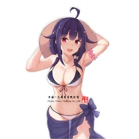 Sexy Anime Girl Car styling sticker Waterproof decal 3D custom printed decal notebook for JDM SUV RV undefined label