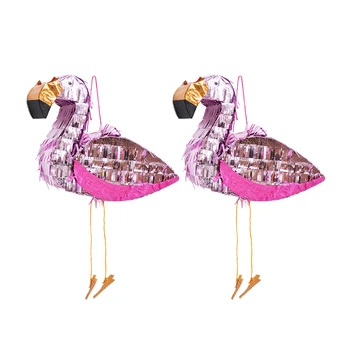 

Pinata Aluminum Foil Flamingo Shape Toy Game Props Sugar Beat Creative Multicolored Decoration for Children Birthday Party