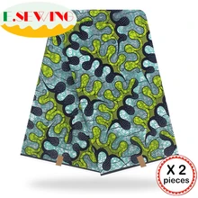 Анкара африканская восковая печатная ткань 12 ярдов Хлопок Воск Гана воск нигерийский стиль для шитья африканские платья одежда 111811