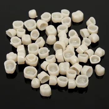 

2 Packs Dental Materials Nature Color Mixed Temporary Crown Anteriors Front 65pcs + Molar 50pcs Posterior Dentist Product Teeth
