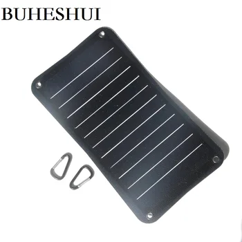 

BUHESHUI 10W Semi-flexible Sunpower ETFE Solar Panel Chargr For Mobile Phone/Power Bank Solar Battery Charger Outdoor travel