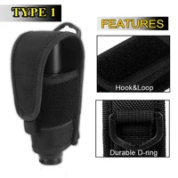 Tactical Flashlight Case Belt Pouch Molle 1000D Nylon Cover for Tactical Lamp Holder LED Torch Holster EDC Tool Fanny Pack 2