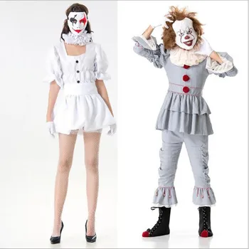 

Stephen King's It Cosplay Costume Adult Pennywise Costume women Sexy Clown Costume for halloween Outfit Suit