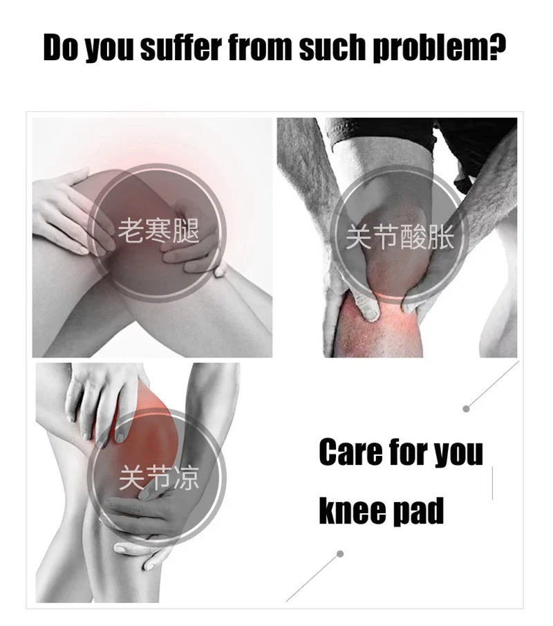 New Tourmaline Self-heating Kneepad Support Tourmaline Knee Brace Belt Knee Massager Pad Knee Sleeve Magnetic Therapy Knee