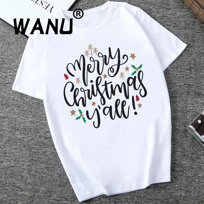 Camiseta Con Estampado De Feliz Navidad Para Mujer Remera Kawaii Camiseta Hipster De Moda Para Chica Tumblr Camisetas Aliexpress