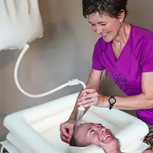 1 комплект Портативный надувные раковина ПВХ шампунь умывальник раковина для пожилых людей с ограниченными возможностями для кормления удобная складная раковина