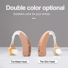 Buy 1 Free 1Cofoe USB Rechargeable Hearing Aid BTE Sound Amplifier Adjustable Hearing Aids for Elderly Hearing Loss Patient Al