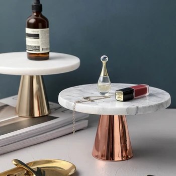 

Nordicmarble Cake Dessert Display Tray Decoration Modern Minimalist Home Fruit Snack Bread Tray Makeup Toolsjewelrydisplay Stand