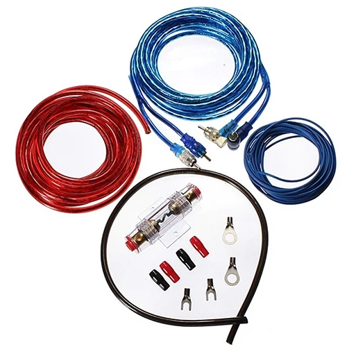 1500W 8GA Car Audio Subwoofer Amplifier AMP Wiring Fuse Holder Wire Cable Kit