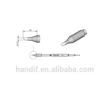 Оригинальные ПАЯЛЬНЫЕ НАКОНЕЧНИКИ JBC C245-905 для CD-2BE паяльной станции