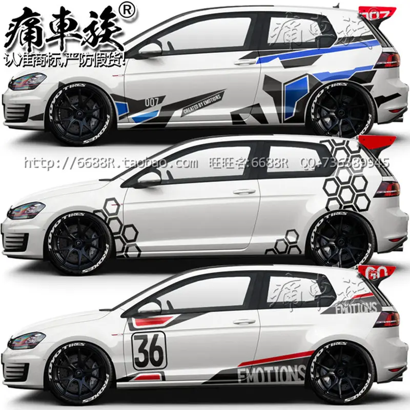 Car stickers For Golf 7 appearance Lahua decorative body decoration modification | Автомобили и мотоциклы