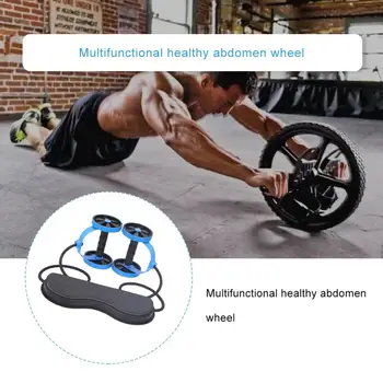 

Double Roller Muscle Trainer Abdominal Wheel Energy Resistance Bands Gym Arm Training Fitness Neutral Double Wheel Tensioner