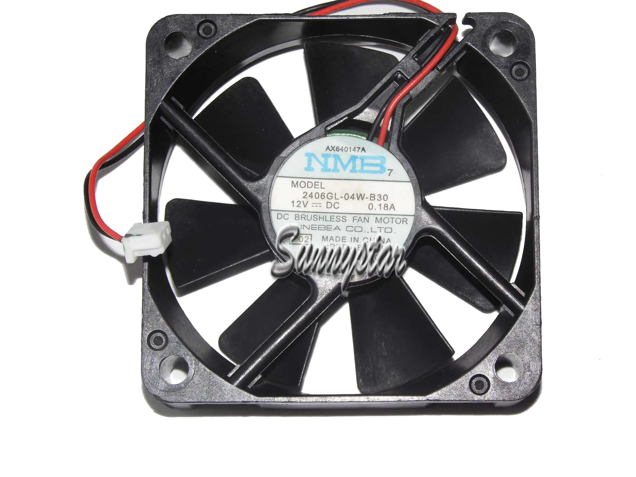 Zyvpee NMB 60x15 мм 2406GL-04W-B30 T02 AX640147A 12V 0.18A 2 провода 2 шпильки корпус вентилятора